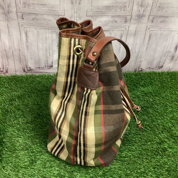 Vintage Heckathorn Plaid Bucket Bag - Picture 4 of 13